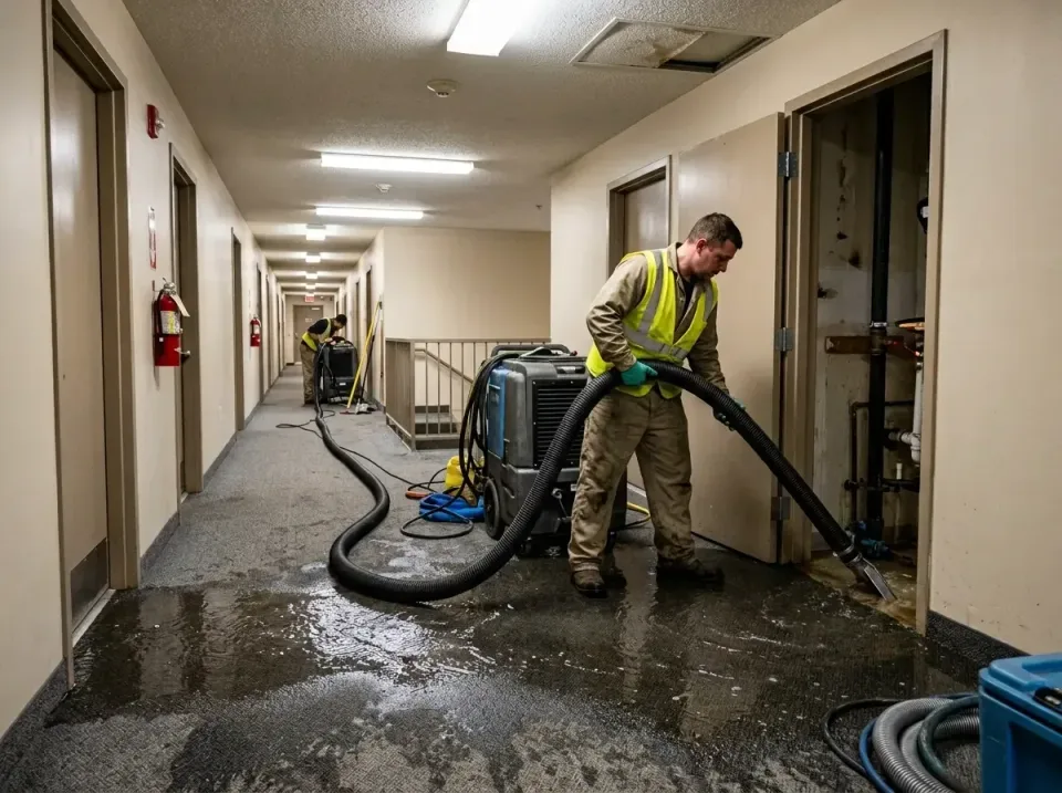 multi-unit-apartment-hallway-f-005 — frequently asked questions, Emergency Burst Pipe Water Extraction & Removal in Royal Pa…